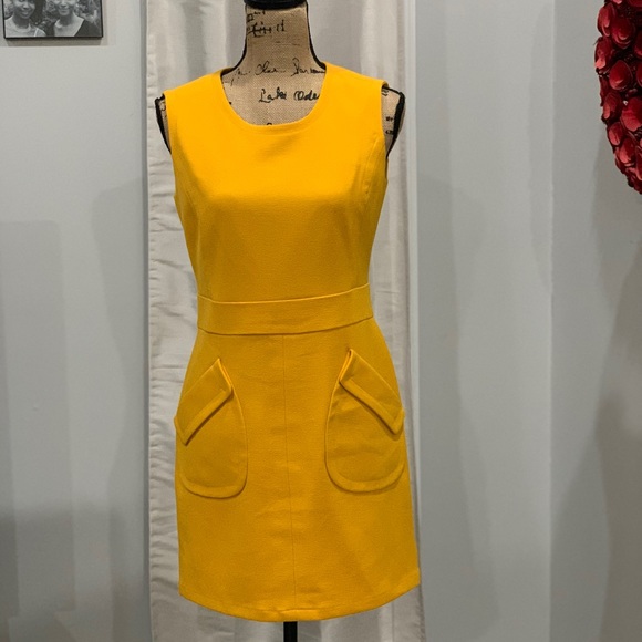 Worthington gold yellow dress size 6 - Picture 5 of 8